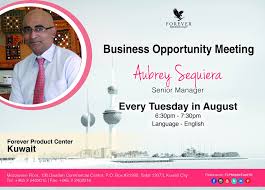 Business Opportunity Meeting By Aubrey Sequiera Senior Manager Every Tuesday In August 6 3 Forever Products Business Opportunities Forever Living Products