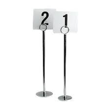 First you have to know the quantity of steel you are using suppose if you are casting 100m^3 slab with a steel of 15 tons. 18 Stainless Steel Table Number Stands Set Of 20 Ebay