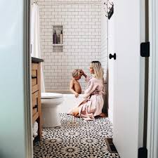 See Instagram Photos And Videos From Amelia Emmy Jones Ameliahannah Black And White Cement Tile Bathroo Tile Bathroom Cement Tiles Bathroom Kids Bathroom