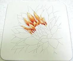 Dahlia Step By Step Artchat Porcelain Art Plus Formerly Chatty Teachers Artists Porcelain Painting Porcelain Art China Painting
