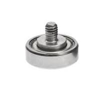 M8 Screw Thread F Type Idler Bearing Pulley / Aluminum Sliding Window Roller