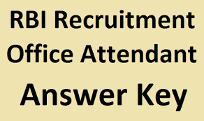 Rbi examination authority ne office attendant result online jari kar diya hai, jise sabhi candidates apne username & password ke jariye check kar sakte hai. Rbi Office Attendant Answer Key 2021 9 10 April Solutions Pdf Https Examfollows Com
