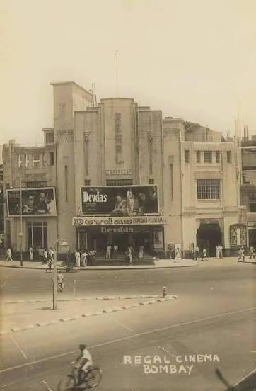 Regal Cinema located in the Colaba Causeway area of Mumbai/Bombay, India 🇮🇳 in the 1940s