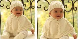 Well you're in luck, because here they come. Charming Baby Dove Knitted Set Free Knitting Pattern