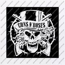 Guns N Roses Svg File Guns N Roses Svg Design Clipart Music Svg File Music Png Vector Graphics Sv Rock Clipart Butterflies Svg Svg Design
