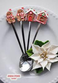 Pate Polymere Delicieuses Cuilleres Fait A La Main Anna Pokk My Work Fimo Noel Idee Pate Fimo Creation Pate Fimo