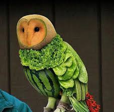 La Chouette Aux Legumes Owl Food Creative Food Art Amazing Food Art