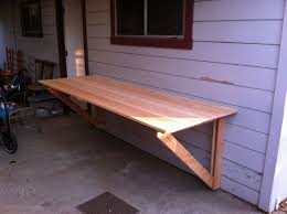 Diy Table Top Legs Fold Under And Top Folds Flush Against Wall Total Thickness About 3 Inches Diy Table Diy Table Top Fish Cleaning Table