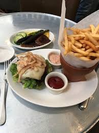 the mercer burger without the top bun
