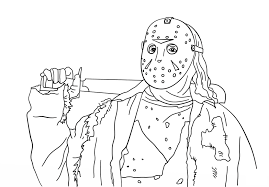 Share your christmas coloring pages with family and friends around the jolliest time of year. Jason Coloring Pages Friday The 13th Activity Shelter