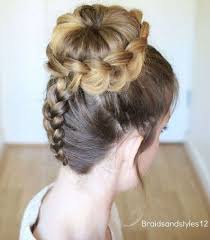 Braids Bun Updo Dutch 21 Trendy Ideas Hair Styles Long Hair Styles Dance Hairstyles
