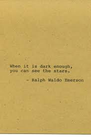 Ralph Waldo Emerson Quote Made On Typewriter Home Decor Wall Art Quote Art Classic Book Quote When It Is Dark Book Quotes Classic Book Quotes Classic Quotes