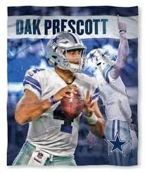 26 99 Nfl Dallas Cowboys Dak Prescott Silk Touch Throw Blanket Available Colors Team Color Available S Dallas Cowboys Players Cowboys Players Dak Prescott
