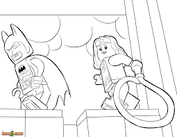 The Lego Movie Coloring Page Lego Batman And Wonder Woman Printable Color Sheet Lego Coloring Pages Batman Coloring Pages Superman Coloring Pages