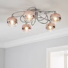 Seychelles Blush Pink 5 Light Flush Ceiling Fitting Pink Table Lamp Blush Pink Bedroom Decor Bedroom Ceiling Light