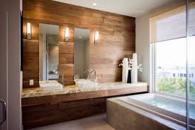 Acacia wood bath accessory collection. 16 Marvelous Bathroom Designs With Wooden Wall That Abound With Elegance Warmth