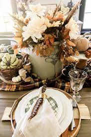 How To Decorate A Thanksgiving Table On A Budget One Thousand Oaks Thanksgiving Table Settings Simple Thanksgiving Table Settings Diy Thanksgiving Table Settings Rustic