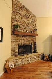 See more ideas about fireplace, fireplace design, stone fireplace. Warm Brown Taupes Stones Corner Stone Fireplace Corner Fireplace Corner Fireplace Mantels