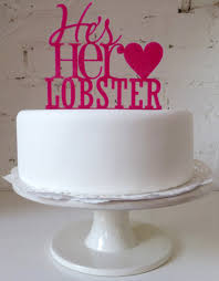 Pin By Ohana Photographers On Wedding Cake Toppers Wedding Cake Toppers Lobster Cake Friends Bridal Shower