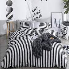 Jucfhy duvet cover queen,600 thread count cotton 3pcs queen duvet cover set black stripe geometric printed on white,reversible with zipper closure 1 duvet cover and 2 pillow shams(queen,tuscan). Amazon Com Clothknow Striped Duvet Cover Sets Queen Cotton White Black Bedding Full Sets Farmhouse Bedding Queen Sets Ticking Boys Mens Girls Women Teen Bedding 3pcs Bedding Sets 1 Duvet Cover With 2
