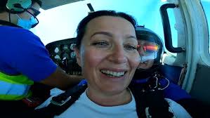 Barbara First Skydive! Tandem Jump from 10000 feet at iJump in Gran Canaria 