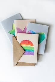 It is not necessary to buy acid free glue if you are just making greeting cards unless you are also into scrapbooking. Watercolor Paper Cut Out Greeting Cards Dear Handmade Life