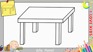 Günstige ledersofas und betten mit einer kurzen lieferzeit von 7 bis 14 tagen. Tisch Zeichnen Lernen Einfach Schritt Fur Schritt Fur Anfanger Kinder 1 Youtube