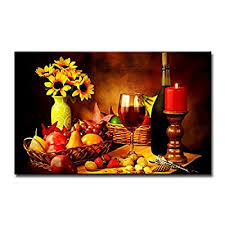 Maybe you would like to learn more about one of these? Buy Fruit And Food Wine Wall Art Good Decor For Kitchen The Painting The Pictures Prints On Canvas Modern Artwork For Home Living Room Kitchen Restaurant Online In Turkey B00l4yyg4c