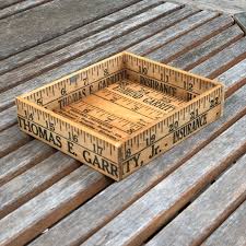Small Wooden Box Handmade From Vintage Yardsticks Small Wooden Boxes Vintage Boxes Wooden Wooden Boxes