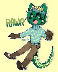 Dinopiggy Cute Anime Chibi Piggy Furry Drawing