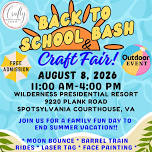 BACK TO SCHOOL BASH & CRAFT FAIR