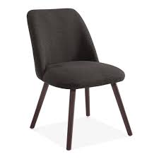 Hanover Sleek Scandinavian Dining Chair Fabric Upholstered Dark Grey Dining Chairs Scandinavian Dining Chairs Grey Upholstered Dining Chairs