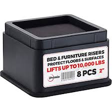 Otherwise, you'll just have to buy a taller desk. Amazon Com Ikea Burfjord 3 7 8 Bedroom Bed Risers Best Natural Wood Bed Leg Risers Easy To Install Set Of 4 M8 8 Mm Metric End Home Kitchen