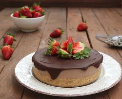 500 g di panna liquida 500 g di. Cheesecake Al Cioccolato E Fragole Cibo Che Passione