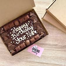 Personalised Gift Brownie Packaging Baking Packaging Decorated Brownies