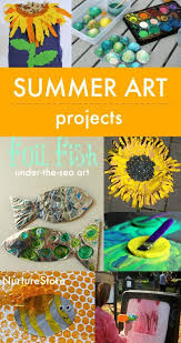20 Summer Art Activities For Children Nurturestore Summer Art Activities Summer Holiday Activities Art Activities