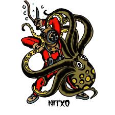 Get some great ideas for an octopus tattoo with our collection of awesome designs. Diver Fighting Octopus Squid Tattoo Cool Chest Tattoos Fighting Tattoo