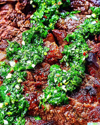 Amino acids * the percent daily values are based on a 2,000 calorie diet, so your values may change depending on your calorie needs. Cast Iron Rib Eye Steak With Chimichurri Sauce Urban Bliss Life