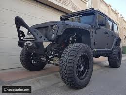 صور جيب رانجلر معدل بطريقة مخيفة للبيع في دبي موقع تيربو العرب monster trucks trucks vehicles