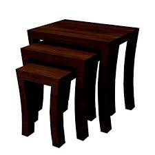 Choose from 29 amazing designs of sheesham wood furniture only at urban ladder. Furniture World Sheesham Hardwood Curve Nest Of Tables Dark Walnut Buy Online In Andorra At Andorra Desertcart Com Productid 96157260