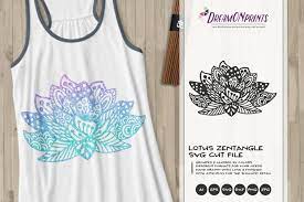 Download Lotus Zentangle Svg Cut File Free Design Of The Week Design Bundles