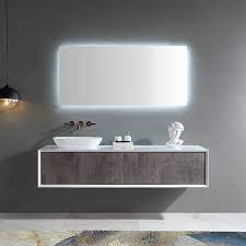 James martin vanities mercer island 72 wall mounted double basin wood vanity set with usb/electrical outlet and glossy white solid surface vanity top model: Wall Mounted Hanging Floating Bathroom Vanity Cabinet Tw 2203