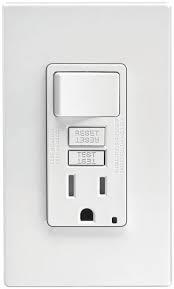 Leviton GFCI Switch & Wall Plate Combination 15 amp. White ...