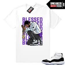Red Black And White Jordan 11 Shirt Concord 11 Jordan White Shirt Jordan Shirts And Apparel Sneaker Match Tees Jordan Shirts Sneaker Match