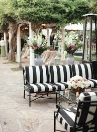Black And White Striped Outdoor Chair Cushions Backyard Pasadena Wedding From Desi Baytan Photography Outdoor Furniture Style White Patio Furniture Outdoor Entertaining Spaces