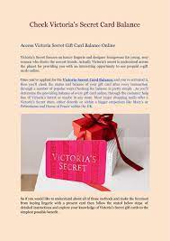 Maybe you would like to learn more about one of these? Check Victoria S Secret Card Balance By Alexgreen9012 Issuu