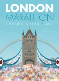 With marathon and half marathon training in full swing, it's time to get yourself in beast mode.but as you imagine race day on the horizon, it never hurts to visualize how the race will play out Virtual London Marathon 2020 Travel Poster Georgina Westley Art Design