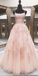 Pink Lace Appliqued Long Prom Dress Floor Length Prom Dress 2020 Ml6077 In 2020 Cute Prom Dresses Pretty Prom Dresses Prom Dresses Long Lace