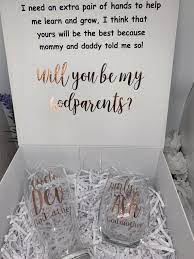 Godparent Proposal Giftboxes Be My Godparent Godmother Godfather Gift Box Godparent Gifts Godfather Gifts Godparent Request Ideas Godparent proposal gifts from the heart!