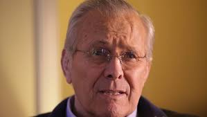 He inspired others to be good at their jobs, said card, who was chief of staff to bush from 2001 to 2006. Rumsfeld Says He Ll Clearly Vote For Trump Calls Him Known Unknown